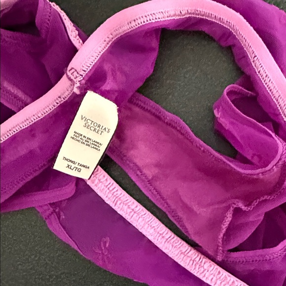 Sheer Purple Thong - Picture 2 of 2